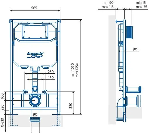 Инсталляция для подвесного унитаза Idrospania Tabarca 40230