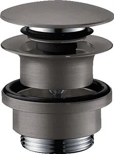 Выпуск автоматический для раковины Hansgrohe шлифованный чёрный хром 50100340 Выпуск автоматический для раковины Hansgrohe шлифованный чёрный хром 50100340, 1