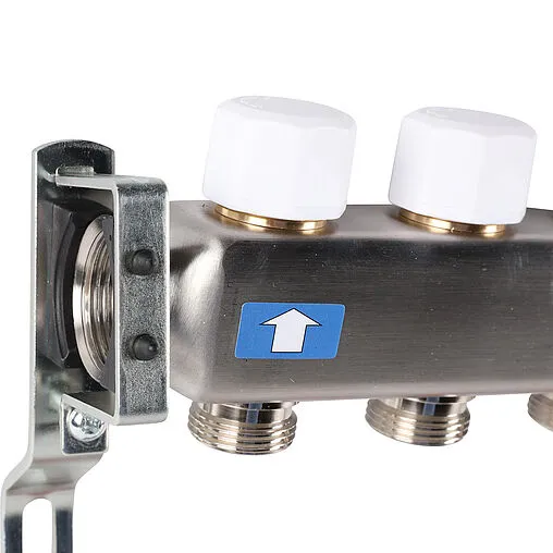 Группа коллекторная с расходомерами 7 отводов 1&quot;в/в x ¾&quot;ек Rommer RMS-1200-000007
