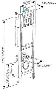 Комплект 6 в 1 Cersanit Nature CO DPL EO 64230 с кнопкой Leon хром глянцевый Комплект 6 в 1 Cersanit Nature CO DPL EO 64230 с кнопкой Leon хром глянцевый, 2
