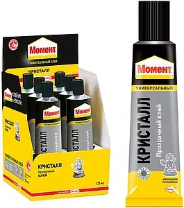 Универсальный клей Момент Кристалл прозрачный 125мл, 2