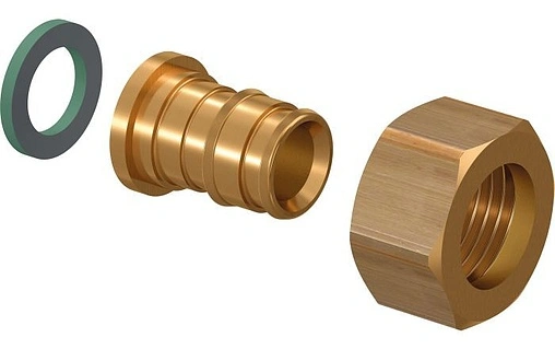 Муфта аксиальная с накидной гайкой 16мм x ½&quot;нг Uponor Q&amp;E 1023014