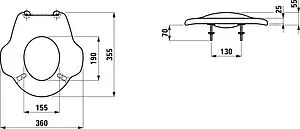 Сиденье для унитаза Laufen Florakids белый 8.9103.2.300.000.1, 2