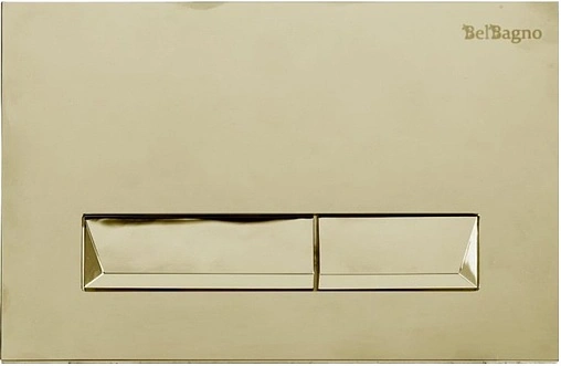 Клавиша смыва для унитаза BelBagno Marmi BB013-MR-ORO золото