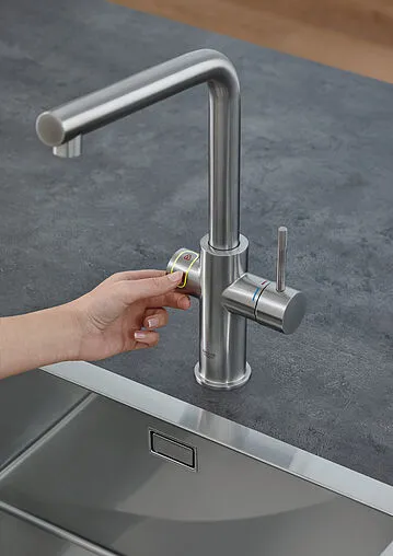 Смеситель для кухни с фильтром и встроенным нагревом воды Grohe Red II Duo суперсталь 30327DC1 Смеситель для кухни с фильтром и встроенным нагревом воды Grohe Red II Duo суперсталь 30327DC1