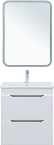 Тумба-умывальник Aquanet Практика 60 белый матовый 00330457+44060