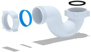 Сифон для душевого поддона без выпуска Ани Пласт E100 Сифон для душевого поддона без выпуска Ани Пласт E100, 3