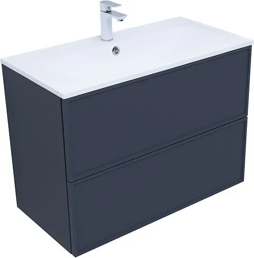 Тумба-умывальник Aquanet Арт 90 маренго 00313266+00318928