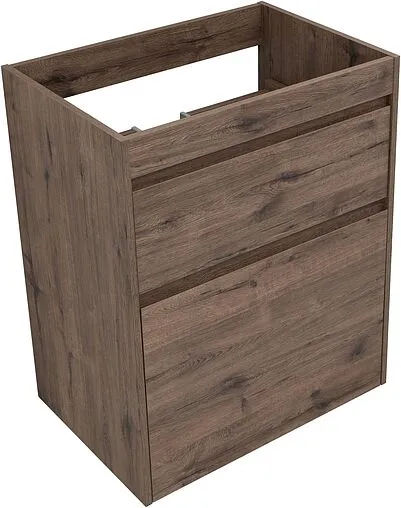 Тумба-умывальник напольная Aquanet Токио 130 L дуб веллингтон 00333652+00235501