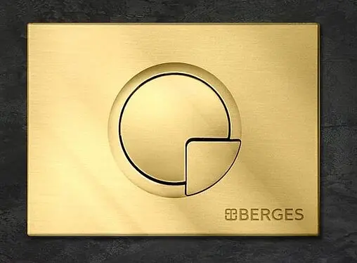 Клавиша смыва для унитаза BERGES Novum R9 040029 золото