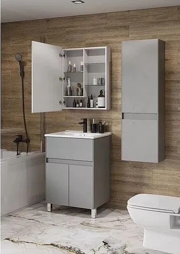 Тумба под умывальник Aquaton Форест 60 туманный серый 1A278201FR4D0