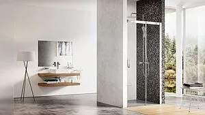 Дверь в нишу 1100мм прозрачное стекло Ravak Matrix MSD2-110 R 0WPD0C00Z1, 5