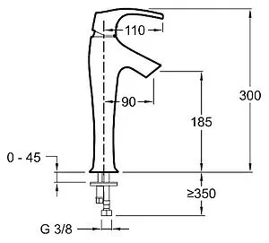 Смеситель для раковины Jacob Delafon Symbol хром E19774-CP Смеситель для раковины Jacob Delafon Symbol хром E19774-CP, 2