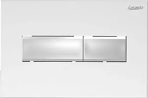 Клавиша смыва для унитаза Loranto Line 7320 белый глянцевый Клавиша смыва для унитаза Loranto Line 7320 белый глянцевый, 1