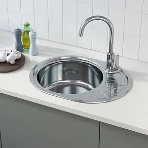 Мойка кухонная IDDIS Suno 65 L хром SUN65PLi77K, 3