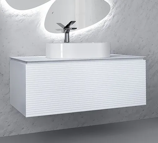 Тумба под умывальник подвесная Jorno Stone 100 белый Stn.01.100/P/W/JR