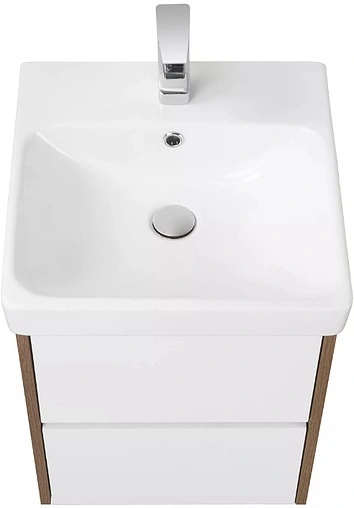 Тумба-умывальник Aquaton Сканди 45 белый/дуб рустикальный 1A2516K0SDZ90