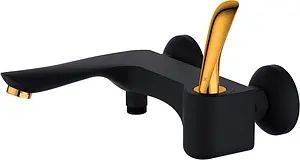 Смеситель для ванны D&K Venice Baciano чёрный матовый/золото DA1033259 Смеситель для ванны D&K Venice Baciano чёрный матовый/золото DA1033259, 1