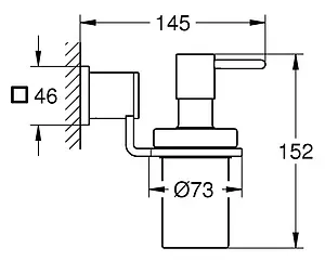 Дозатор для жидкого мыла Grohe Allure хром 40363000, 3