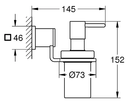 Дозатор для жидкого мыла Grohe Allure хром 40363000