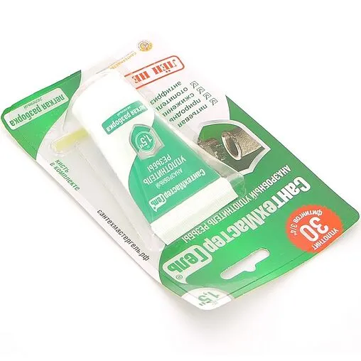 Клей-герметик анаэробный 15г зеленый СантехМастер Гель 61033