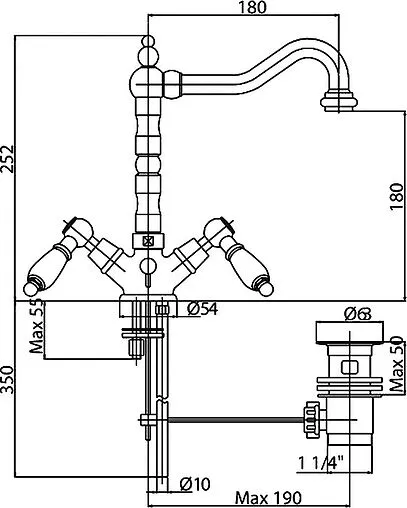 Смеситель для раковины Cezares Diamond хром DIAMOND-LS2-01-Sw Смеситель для раковины Cezares Diamond хром DIAMOND-LS2-01-Sw