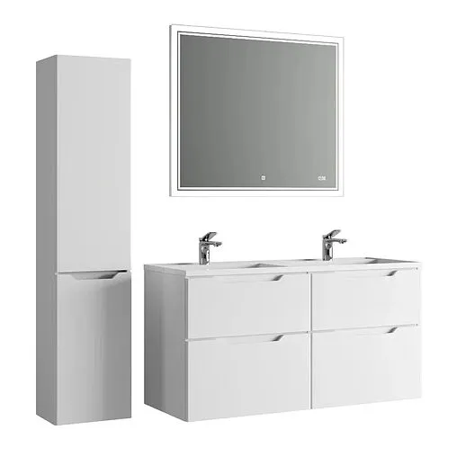 Тумба под умывальник подвесная Raval Wector 120 белый Wct.01.120/P/W/MD