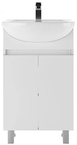 Тумба под умывальник напольная Айсберг Уют 50 белый DA1628T