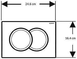 Инсталляция для подвесного унитаза Set 3 в 1 Geberit Duofix 458.149.21.1 с кнопкой Delta 01 хром глянцевый Инсталляция для подвесного унитаза Set 3 в 1 Geberit Duofix 458.149.21.1 с кнопкой Delta 01 хром глянцевый, 5