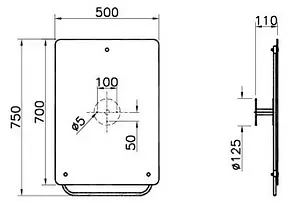 Зеркало VitrA 50 320-1131, 2