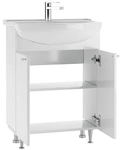 Тумба-умывальник напольная Айсберг Промо 60 белый DP2602T+4607152361513, 4