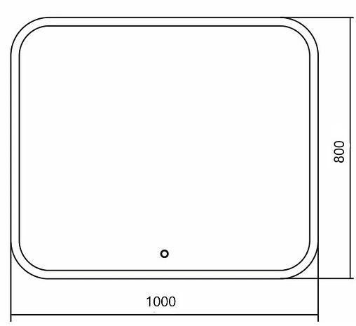 Зеркало с подсветкой Aquanika Basic 100 AQB80100RU40
