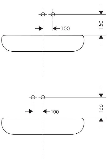 Смеситель для раковины из стены Hansgrohe Talis E чёрный матовый 71734670