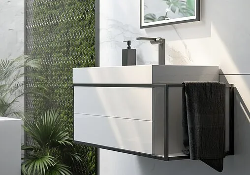 Тумба под умывальник подвесная Clarberg Logic T10/L белый LOG0110L Тумба под умывальник подвесная Clarberg Logic T10/L белый LOG0110L