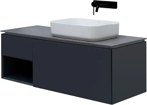 Тумба-умывальник подвесная Allen Brau Infinity 120 R антрацит 1.21008.AM+