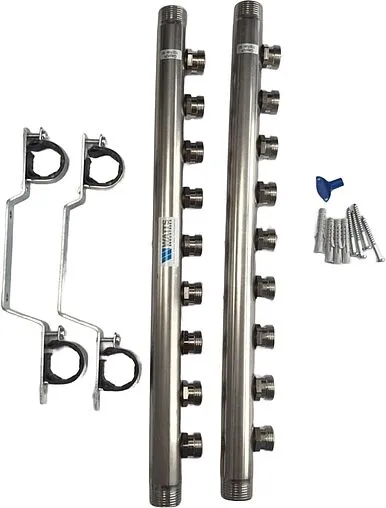 Группа коллекторная распределительная 9 отводов 1"н/н x ¾"ек Watts HLV2000 VA 10080781