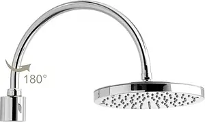 Лейка верхнего душа с настенным креплением Bossini OKI-ARC 200 хром H51405.030, 1