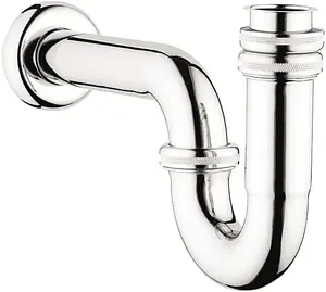 Сифон трубный для раковины VitrA Syphon хром A45117 Сифон трубный для раковины VitrA Syphon хром A45117, 1