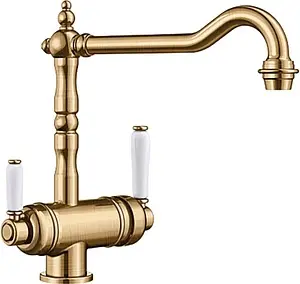 Смеситель для кухни с подключением к фильтру Blanco Sora полированная латунь 524218, 1