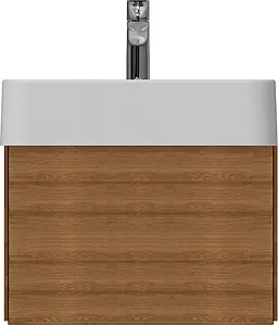 Тумба-умывальник подвесная ISVEA Marino 58 тик 23SQS103057I+10SQ51058SV, 1