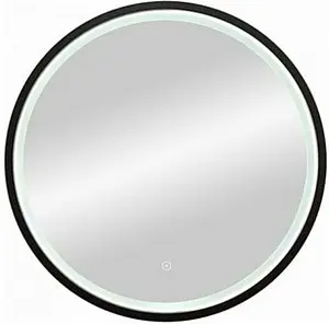 Зеркало с подсветкой Continent Infiniti Black Led 60 чёрный ЗЛП1017, 1