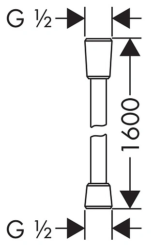 Душевая стойка Hansgrohe Croma Select E 110 Vario 3jet 90см хром/белый 26592400