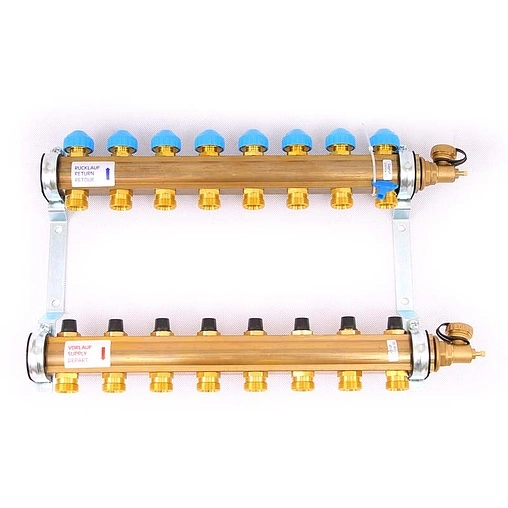Группа коллекторная без расходомеров 8 отводов 1&quot;в/в x ¾&quot;ек Watts HKV 10004184