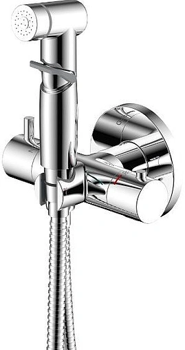 Гигиенический душ с термостатом Rossinka хром X25-58