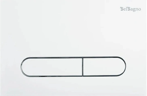 Комплект 5 в 1 BelBagno Janice BB124CB /BB124SC/BB025-CS/BB004-PR-BIANCO с кнопкой белый глянцевый