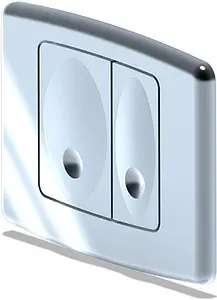 Клавиша смыва для унитаза Ани Пласт WP1110 хром глянцевый Клавиша смыва для унитаза Ани Пласт WP1110 хром глянцевый, 1