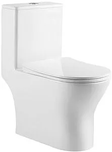 Унитаз-компакт безободковый BelBagno Lounge белый BB8618CPR-MN/SC Унитаз-компакт безободковый BelBagno Lounge белый BB8618CPR-MN/SC, 1
