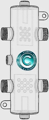 Гидрострелка до 50 кВт 1&quot;н x 1&quot;н Север-R-60(Aisi) 1955001