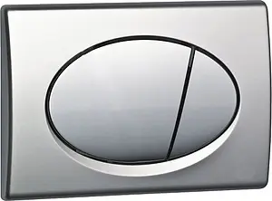 Клавиша смыва для унитаза AlcaPlast M72 хром матовый Клавиша смыва для унитаза AlcaPlast M72 хром матовый, 1