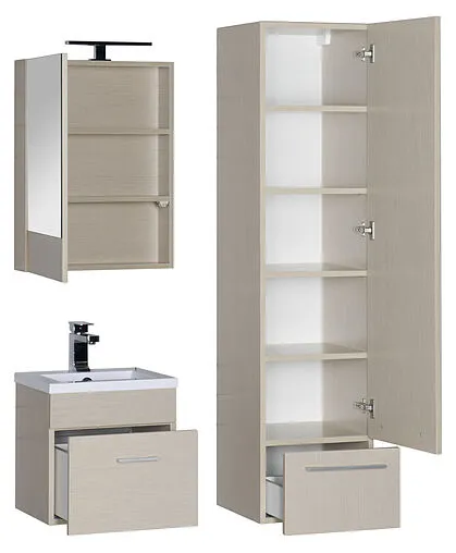 Шкаф-пенал подвесной Aquanet Нота 40 R светлый дуб 00158884 Шкаф-пенал подвесной Aquanet Нота 40 R светлый дуб 00158884